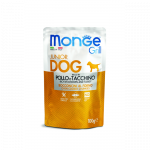 Monge Grill Puppy - Junior Pouches m&auml;rgtoit kutsikate kana ja kalkuniga, 100 g