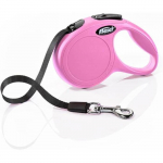 FLEXI New Classic XS paelrihm koertele, 3 m, roosa