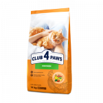 CLUB 4 PAWS Premium T&auml;iss&ouml;&ouml;t t&auml;iskasvanud kassidele kanaga, 14 kg