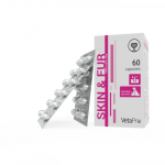 VetaPro Skin-Fur toidulisand nahahaiguste all kannatavatele koertele ja kassidele, N60