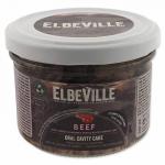 Konservkoeratoit &ndash; ElbeVille suuh&uuml;gieeniline, veiselihamaitseline, kummeli, m&uuml;ndi ja musts&otilde;stralehtedega, 220 ml