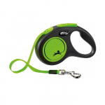 Inertsiaalne jalutusrihm koertele - Trixie Flexi New NEON, teiprihm, M, 5 m, (25 kg)