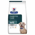 Hill's Prescription Diet Diabetes Care w/d Chicken kuiv koeratoit diabeetilise kehakaalu kontrollimiseks, 10 kg