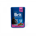 Brit Premium Chicken-Turkey m&auml;rg toit kassidele, 100 g