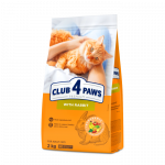 CLUB 4 PAWS Premium T&auml;iss&ouml;&ouml;t t&auml;iskasvanud kassidele k&uuml;&uuml;likulihaga, 2 kg