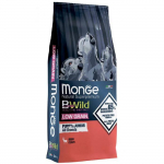 Monge BWILD Best For Breeders Puppy - Junior teraviljavaba kuivtoit kutsikatele hirvelihaga, 15 kg