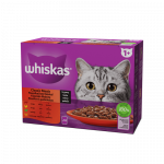 Whiskas 12-pack m&auml;rgtoit t&auml;iskasvanud kassidele, lihakomplekt, 12 x 85 g