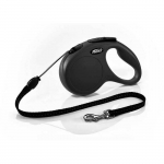 FLEXI New Classic M n&ouml;&ouml;rrihm koertele, 5 m, must