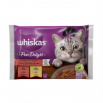 Whiskas m&auml;rgtoit t&auml;iskasvanud kassidele, lihakomplekt, 4 x 85 g