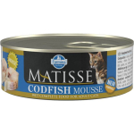Farmina Matisse Cat Mousse CodFish m&auml;rgtoit kassidele, 85 g