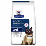 Hill's Prescription Diet Food Sensitivities z/d kuivtoit toidutundlikkuse v&otilde;i -talumatusega kassidele, 1,5 kg