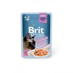 Brit Premium Delicate Fillets in Gravy Salmon Sterilised m&auml;rgtoit steriliseeritud kassidele, 85 g