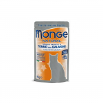 Monge Natural Wet Cat Pouches m&auml;rgtoit kassidele tuunikala ja l&otilde;hega, 80 g