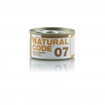 Natural Code 07 M&auml;rgtoit t&auml;iskasvanud kassidele kana ja veiselihaga, 85 g