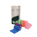 VetNordic Cohesive Elastne isekleepuv side, 10 cm x 4,5 m, neoon, 10 tk.