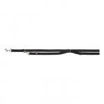 Trixie Premium reguleeritav rihm, kahekihiline, M-L 2m/20mm, must