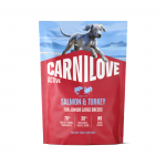 Carnilove Active Salmon-Turkey Junior Large Breed Kuivtoit suurtele t&otilde;ugudele m&otilde;eldud noortele koertele, 1,5 kg