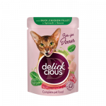 Delickcious konserv kassidele pardi, kana ja spinatiga kastmes, 85 g