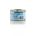 Natural Code 10 M&auml;rgtoit t&auml;iskasvanud kassidele tuunikala ja kalamaimudega, 85 g