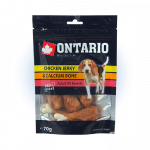 Koera maiused: Ontario kana, kuivatatud veiseliha ja kaltsiumikondid, 70 g