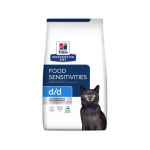 Hill's Prescription Diet Food Sensitivities d/d kuivtoit toiduallergiaga kassidele, 1,5 kg