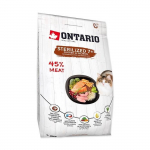Kuiv kassitoit - Ontario steriliseeritud kassidele vanuses 7+, 2 kg