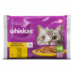 Whiskas m&auml;rgtoit t&auml;iskasvanud kassidele, kana ja kalkuni komplekt, 4 x 85 g