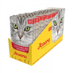 Josera Pat&eacute; Beef - Chicken Goulash teraviljavaba konserv kassidele veise- ja kanagulja&scaron;&scaron;, 16x85 g