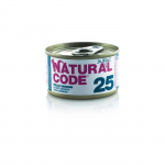 Natural Code 25 M&auml;rgtoit t&auml;iskasvanud kassidele kana ja sardiinidega, 85 g