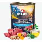 Konserveeritud koeratoit - Ontario vasikalihapasteet kurkumiga, 800 g