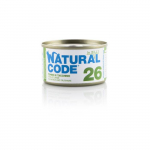 Natural Code 26 M&auml;rgtoit t&auml;iskasvanud kassidele tuunikala ja kalkuniga, 85 g