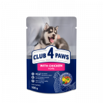 CLUB 4 PAWS Premium T&auml;isv&auml;&auml;rtuslik konserv kanalihaga tarretis kutsikatele, 100 g