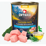 Kutsikatele m&otilde;eldud konservtoit - Ontario kutsikate kanapasteet spirulinaga, 800 g