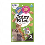 Inaba Juicy Bites Kodused puljongi- ja kalmaarimaitselised maiused kassidele, 3x11,3 g