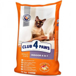 CLUB 4 PAWS Premium T&auml;iss&ouml;&ouml;t t&auml;iskasvanud kodukassidele, 14 kg