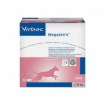 Virbac Megaderm toidulisand &uuml;le 10 kg kaaluvatele koertele ja kassidele nahaprobleemide korral, 28 x 8 ml