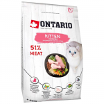 Kuiv kassipoegade toit - Ontario Cat Kitten kana, 400 g