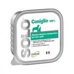 DRN Solo Coniglio monoproteiini m&auml;rgtoit koertele ja kassidele koos k&uuml;&uuml;likuliha, 300 g