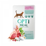 OPTIMEAL&trade; T&auml;isv&auml;&auml;rtuslik konserv t&auml;iskasvanud kassidele lambaliha ja k&ouml;&ouml;giviljadega tarretises, 85 g