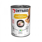 Konservkassitoit - Ontario Cat kana- ja k&uuml;&uuml;likumaitseline konserv j&otilde;hvikatega 400 g