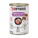 Konservkassitoit - Ontario Cat kana-, kalkuni- ja astelpajukonserv, 400 g
