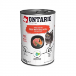 Konservkassitoit - Ontario Cat veiseliha ja l&otilde;hega konserveeritud, maitsestatud spirulinaga, 400 g