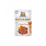 Brit Care Fillets in Gravy Hearty Duck m&auml;rgtoit kassidele, 85 g