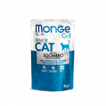 Monge Grill Cat Pouches m&auml;rgtoit steriliseeritud kassidele makrelliga, 85 g