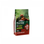Monge BWILD Teraviljavaba kuivtoit t&auml;iskasvanud koertele lambaliha, kartulite ja hernestega, 12 kg