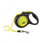 Inertsiaalne jalutusrihm koertele - Trixie Flexi New Classic Neon, v&otilde;rkrihm, XS, 3m, (12kg)