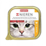 T&auml;isv&auml;&auml;rtuslik kassitoit (pasteet): Beaphar Nierdieet HUHN 100G.