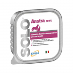 DRN Solo Anatra monoproteiini m&auml;rgtoit koertele ja kassidele koos part, 100 g