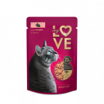 MY LOVE t&auml;isv&auml;&auml;rtuslik konserv t&auml;iskasvanud kassidele k&uuml;&uuml;likuga mahedas kastmes, 85 g