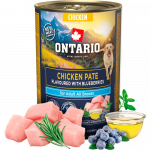 Konservkoeratoit - Ontario t&auml;iskasvanud koertele m&otilde;eldud kanapasteet mustikamaitsega 400 g